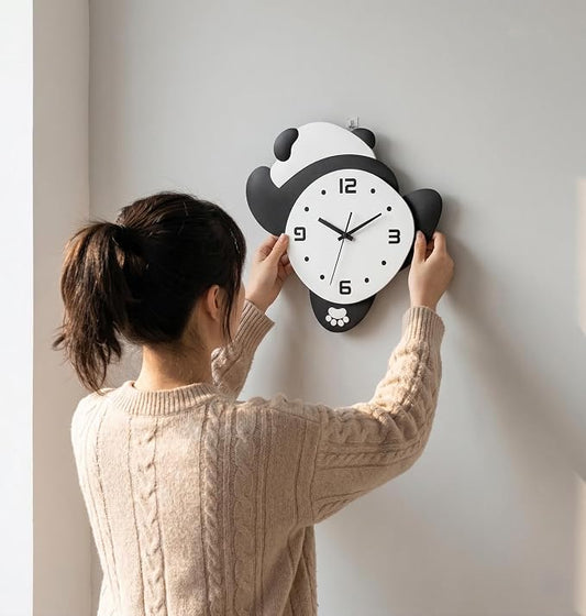 Cute Panda Wall Clock