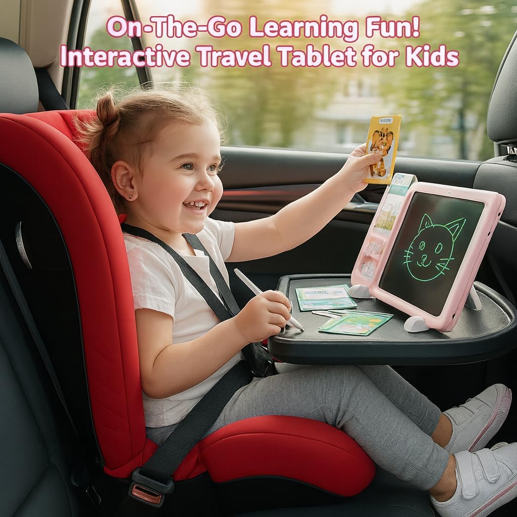 Talking Flash Cards for Toddlers 2-in-1 LCD Writing Tablet Kids