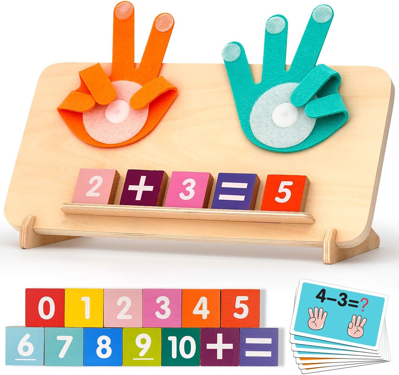 Educational Math manipulatives Number Counting Blocks for Kids