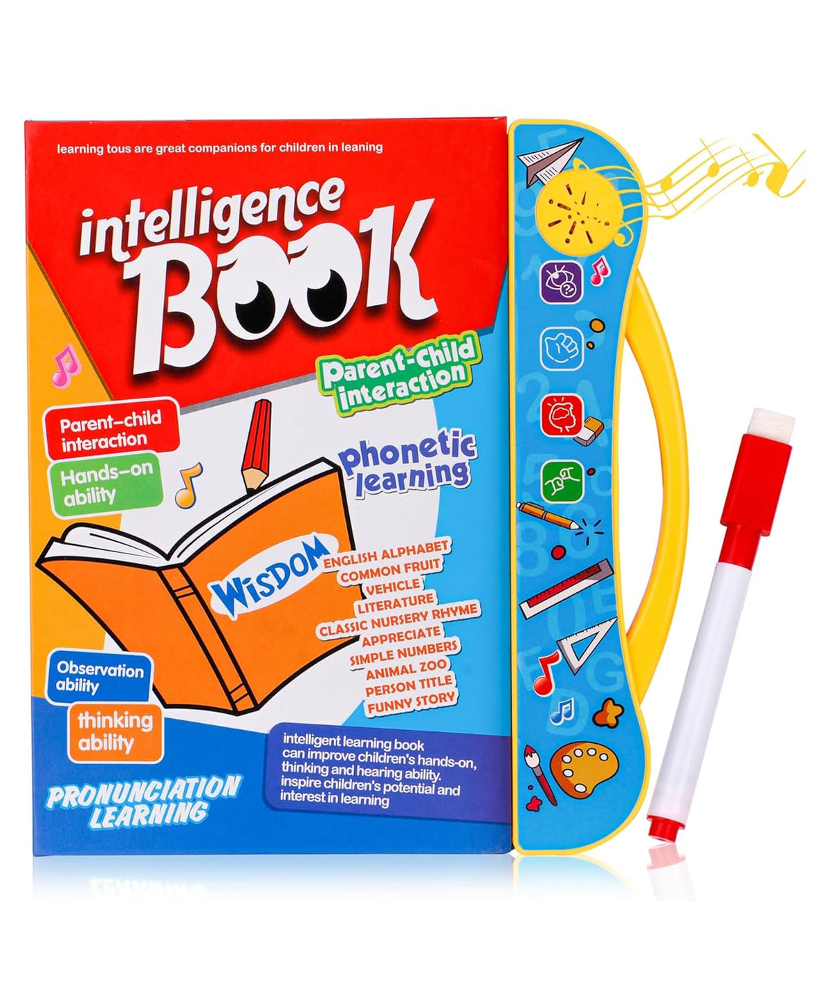 WonderLearn Interactive Sound Book – Educational Talking Toy for Kids