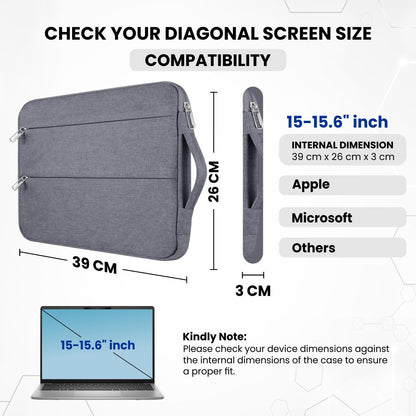 SafeCarry – Laptop Sleeve with Handle & Accessory Pouch