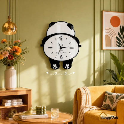 Cute Panda Wall Clock