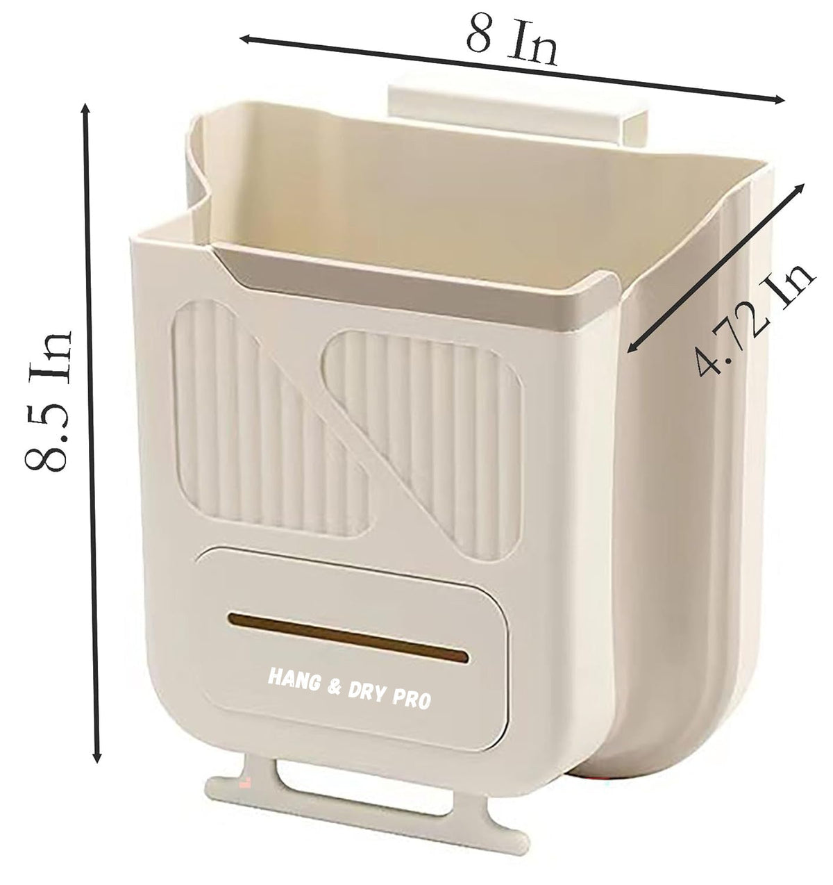 HangBin – Foldable Kitchen Trash Holder – Hanging Dustbin for Cabinet & Wall