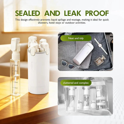 TravelMate – 4-in-1 Refillable Travel Bottle Set