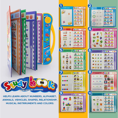 WonderLearn Interactive Sound Book – Educational Talking Toy for Kids