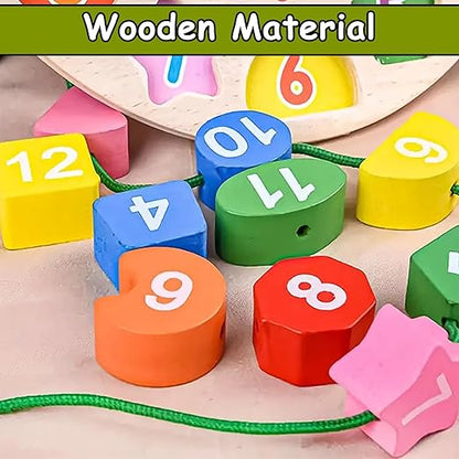 TimeTrek – Montessori Wooden Learning Clock for Kids