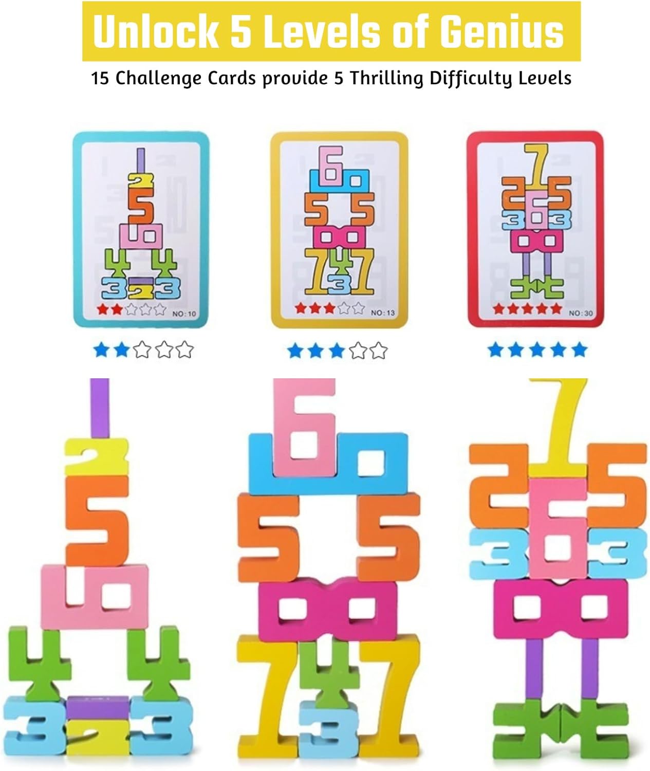 Little Genius 5-in-1 Math Learning Building Block