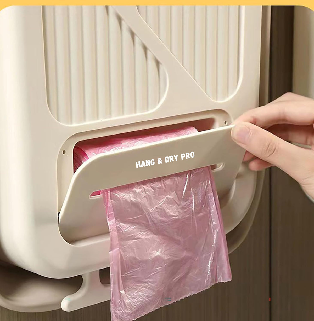 HangBin – Foldable Kitchen Trash Holder – Hanging Dustbin for Cabinet & Wall