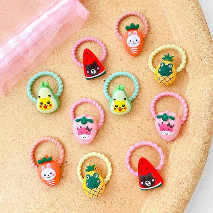 Cute Girls Hair Ties Colorful Hair Bands