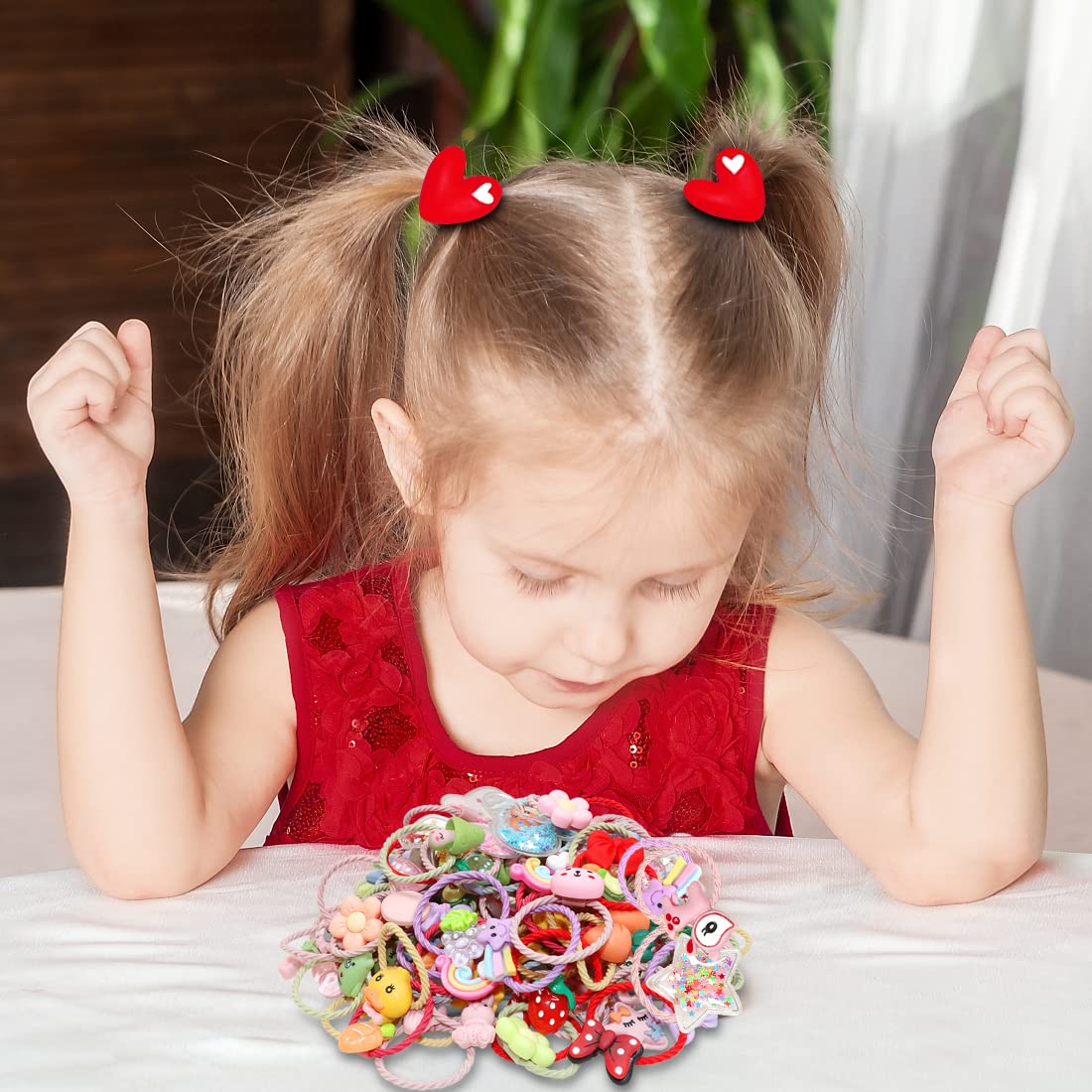 Cute Girls Hair Ties Colorful Hair Bands