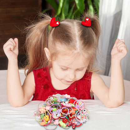 Cute Girls Hair Ties Colorful Hair Bands