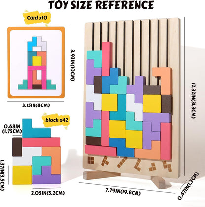 Wooden Stacking Montessori Learning Set