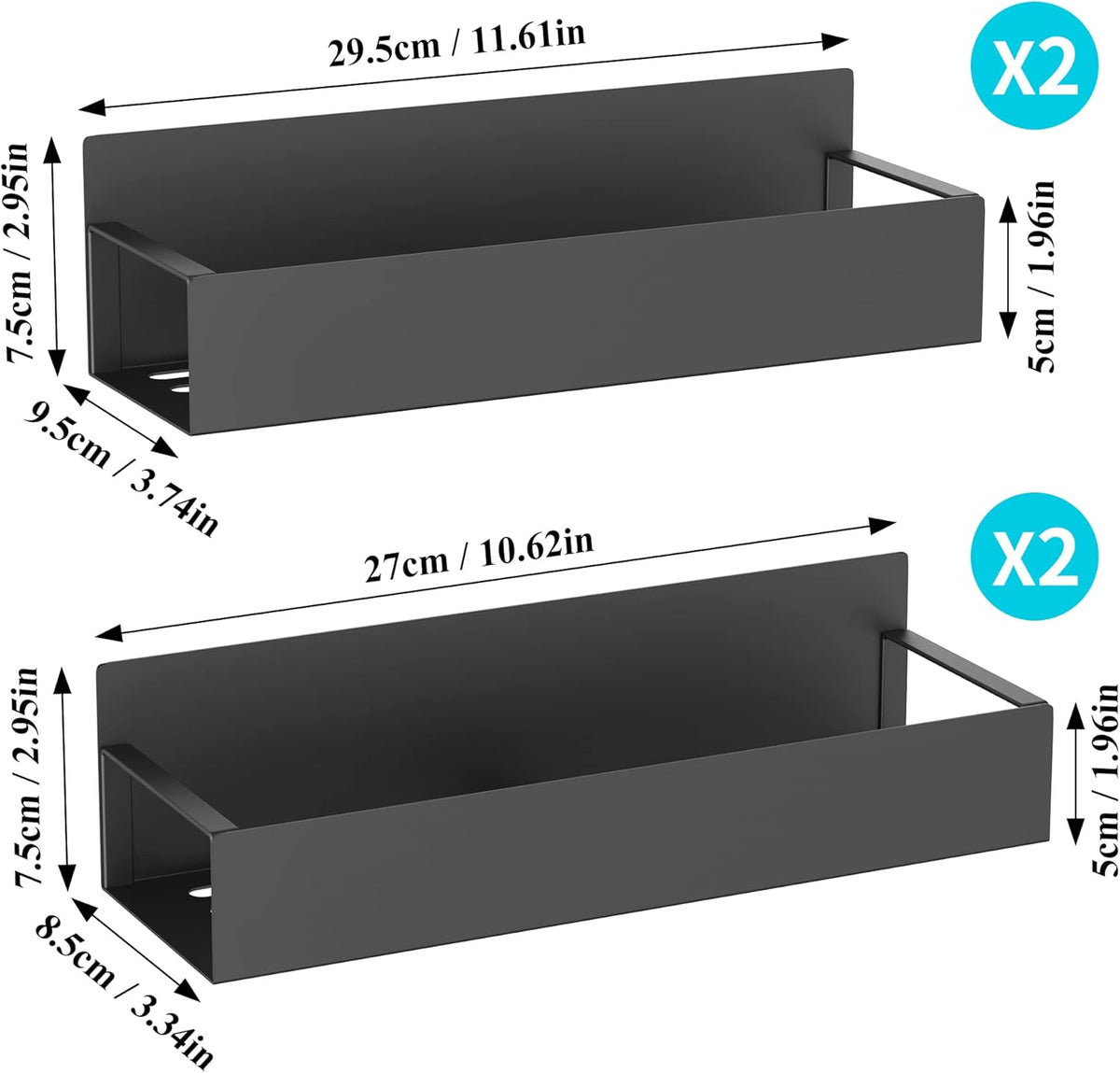 Modular Magnetic Shelf for Kitchen & Home