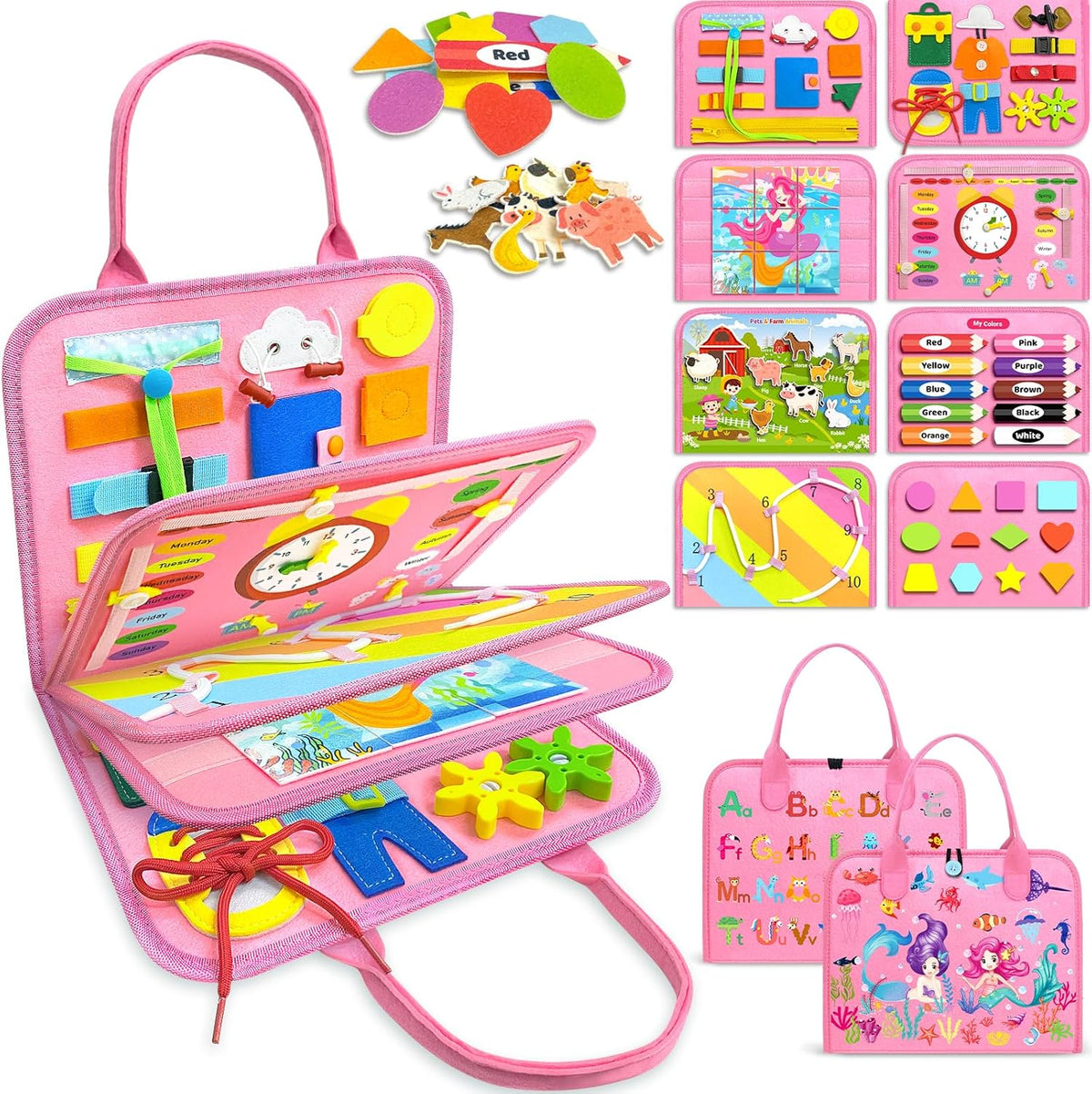 Busy Book Sensory Learning Toys for Toddlers