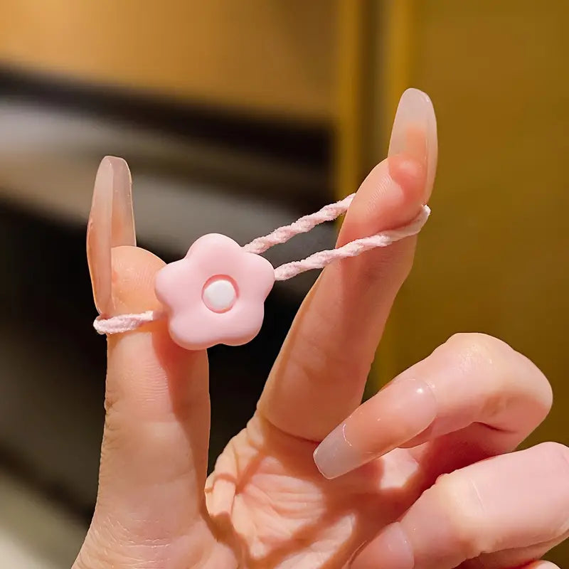 Cute Girls Hair Ties Colorful Hair Bands