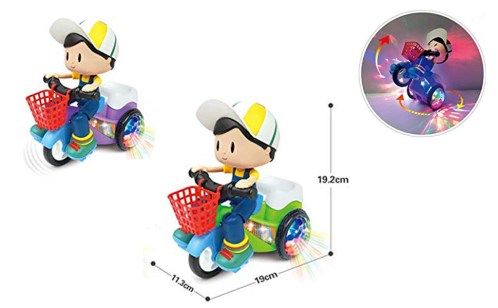 360 Degree Rotating Spot Stunt Tricycle